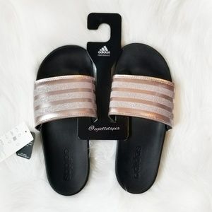 adidas adilette rose gold